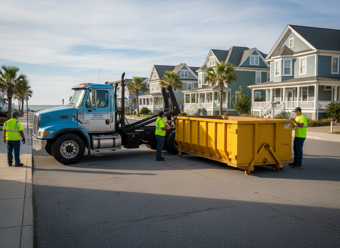 Dumpster Rentals work by Fast Dumpster Rental Cape May in Cape May, NJ